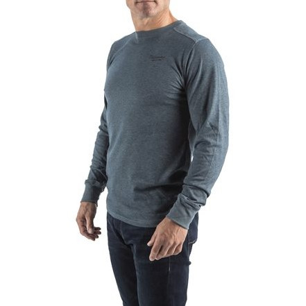 Футболка MILWAUKEE, HTLSBLU-S легка з довгим рукавом, синя, (розмір S)-4932492993