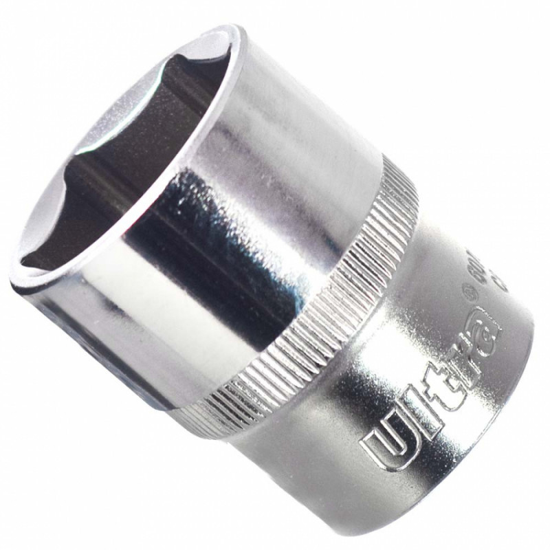 Насадка шестигранна коротка 1/2" 24мм CrV ULTRA (6070242)-6070242