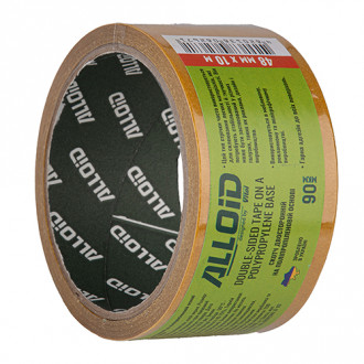Скотч двосторонній на поліпропіленовій основі 48мм х 5м, 90мкм Alloid-[articul]