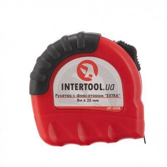 Рулетка з металевим полотном 8 м * 25 мм &quot;EXTRA&quot; INTERTOOL MT-0208