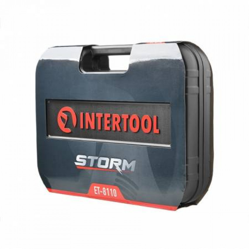 Набір інструментів 110 од., SUPER LOCK, STORM, 1/2", 1/4", Cr-V INTERTOOL ET-8110-ET-8110