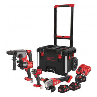 Набір акумуляторних інструментів Milwaukee M18FPP4C-555T, 4933492525-[articul]