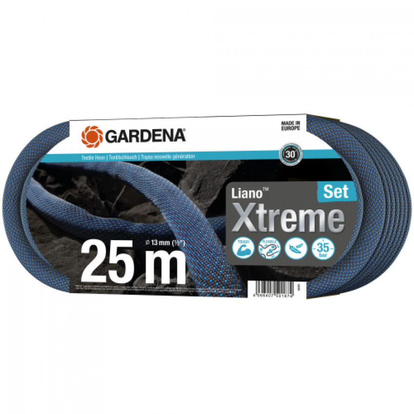 Шланг текстильний Gardena Liano Xtreme Set 13 мм 1/2&quot; 25 м-18475-20.000.00