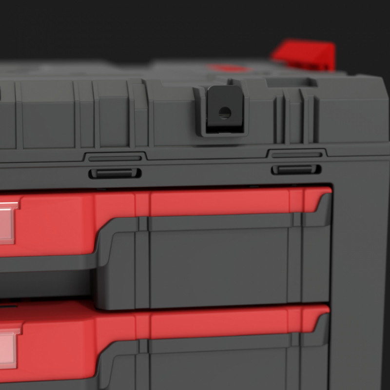 Ящик для інструментів QBRICK SYSTEM PRIME Drawer 3 Toolbox Basic IP66 Розмір: 542x 335 x 369-SKRQPRIMD3BCZAPG003