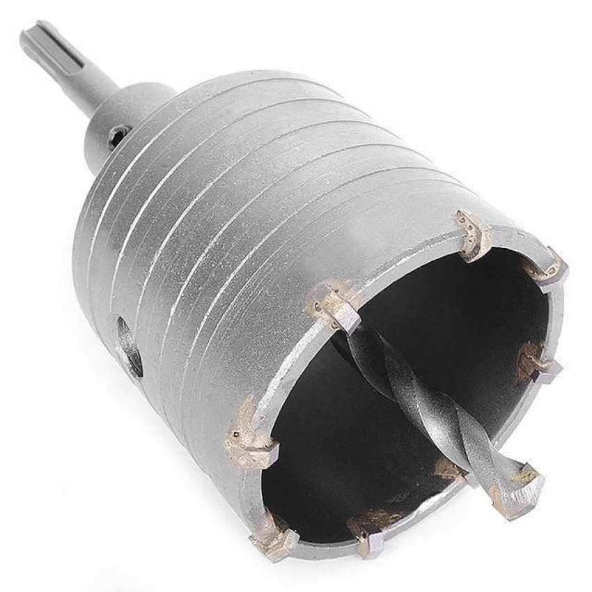 Свердло корончате по бетону 65мм + перехідник SDS Plus 100мм INTERTOOL SD-7065-SD-7065