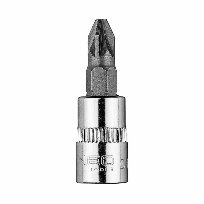 Викрутка PZ2 під торцеву головку 1/4", коротка, 37 мм-10-320