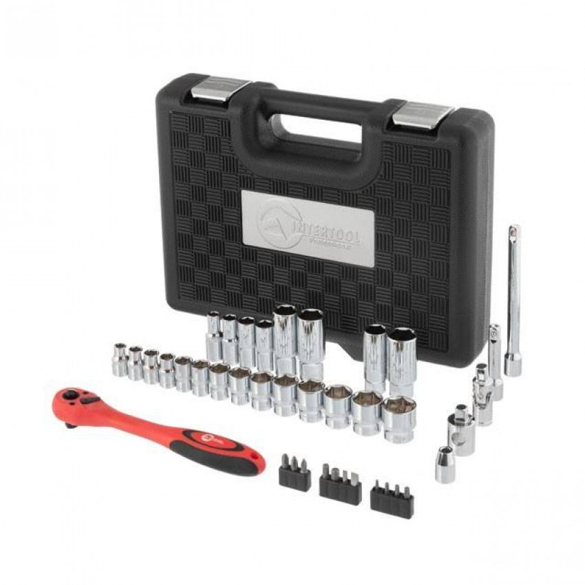 Професійний набір інструментів 3/8", 39 од., Cr-V INTERTOOL ET-6039-ET-6039