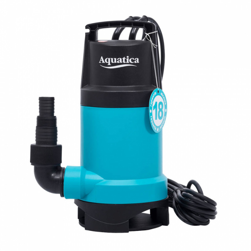 Насос дренажний садовий 0.75кВт Hmax 9.5м Qmax 220л/хв (част. до 30мм) AQUATICA (773175)-773175