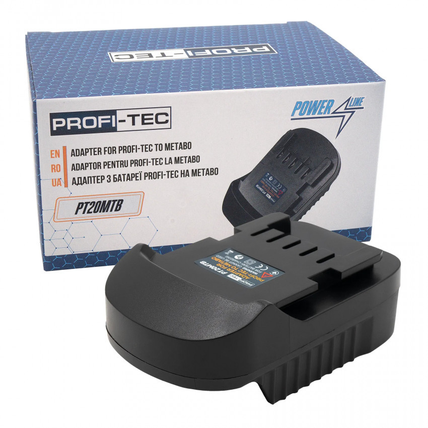 Адаптер PROFI-TEC PT20MTB, з батареї PROFI-TEC (Makita) на METABO-PRT_006767