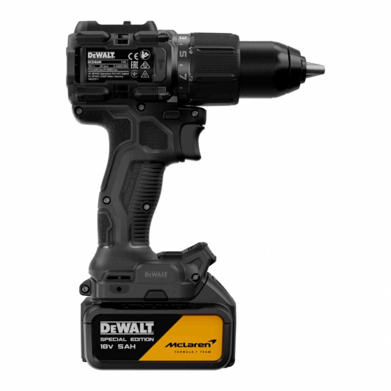 Дриль-шурупокрут ударний McLaren F1 TEAM SPECIAL EDITION DeWALT DCD86MP1T-DCD86MP1T