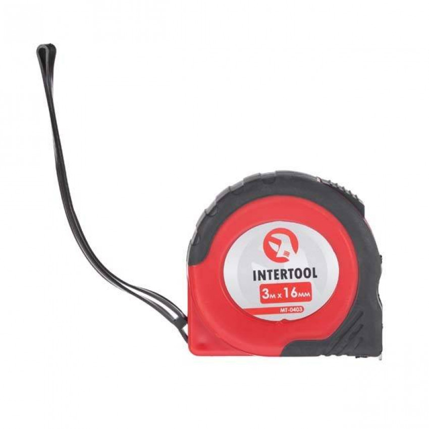 Рулетка з фіксатором 3 м * 16 мм INTERTOOL MT-0403-MT-0403