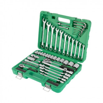 Набір інструментів 1/2&quot;, 1/4&quot;, 77 од. INTERTOOL ET-6077SP-[articul]