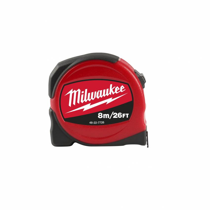 Рулетка MILWAUKEE SLIMLINE S8-26/25 8 м/16" 48227726-48227726