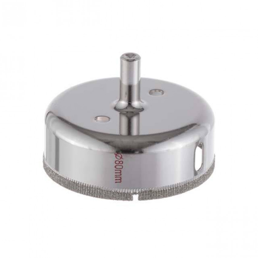 Коронка трубчаста по склу та кераміці 80 мм INTERTOOL SD-0376-SD-0376