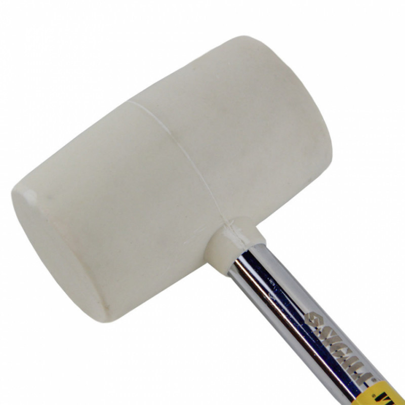 Киянка гумова біла 450г металева обгумована рукоятка SIGMA (4317421)-4317421