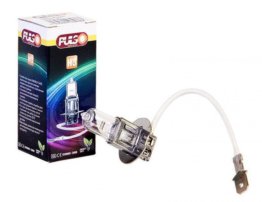 Лампа PULSO/галогенная H3/PK22S 12v55w clear/c/box-LP-31550 (10/1000) c/box