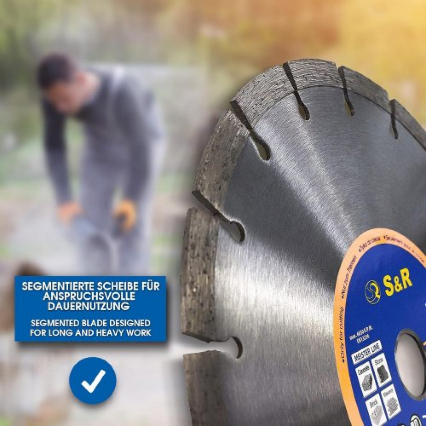 Диски алмазні S&R Meister 230х22.2 мм 2 шт-252471230.2