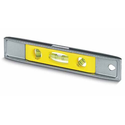 Рівень TORPEDO з алюмінію довжиною 230 мм з трьома капсулами та магнітною основою STANLEY 0-42-465-0-42-465