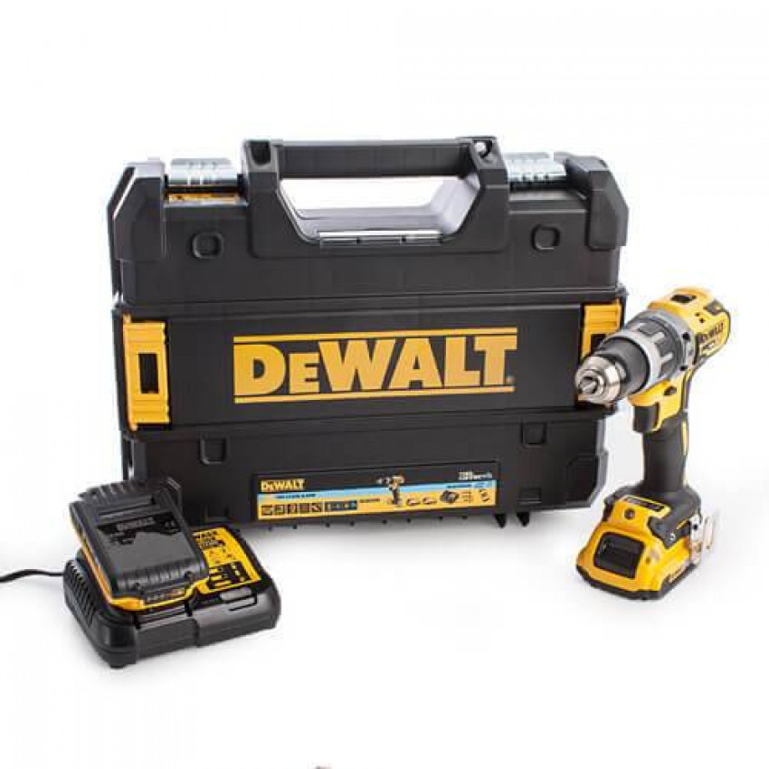 Дриль-шуруповерт акумуляторний безщітковий ударний DeWALT DCD797P2B-DCD797P2B