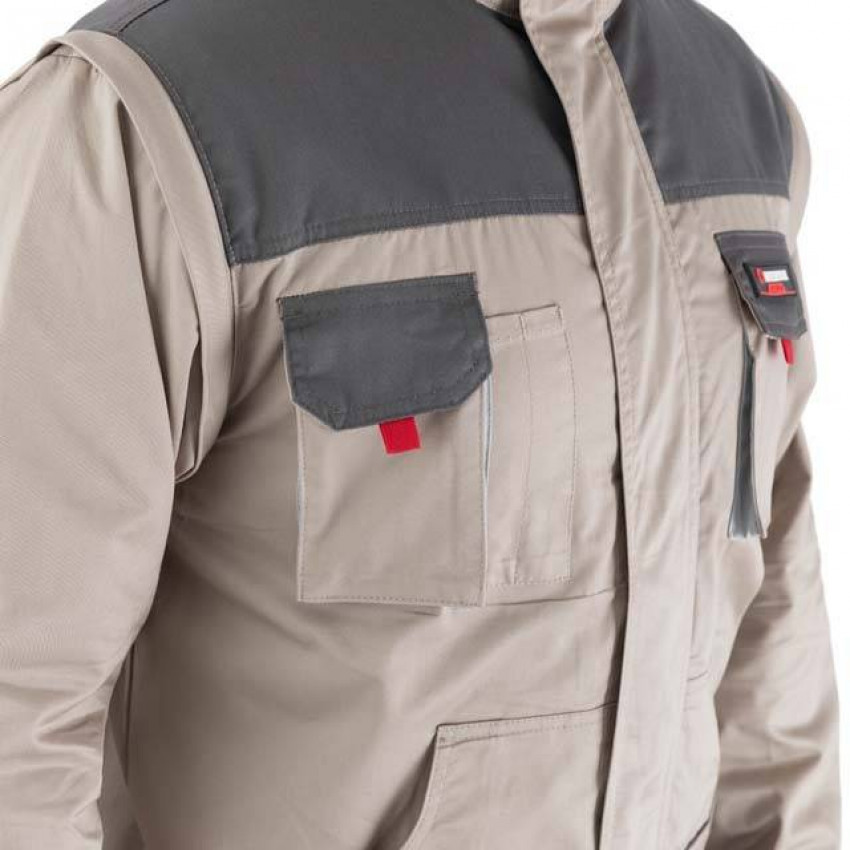 Куртка робоча 2 в 1, 100% бавовна, щільність 180 г / м2, XXXL INTERTOOL SP-3036-SP-3036