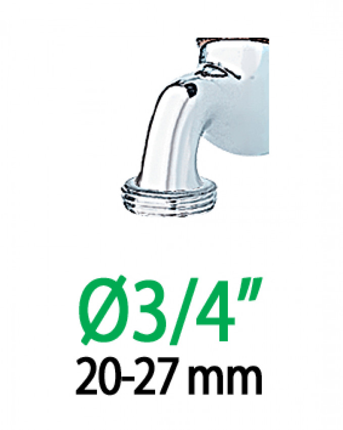 Штуцер 1/2"-3/4"В*16/6мм для крапельної трубки 1/4"-1/2"-913450000