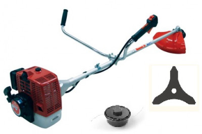 Мотокоса BC500H-RS, 50,2 см3, AE500, 1.47 кВт/ 1,9 к.с., Ø 255 мм, 1 л, 7,8 кг з диском та голівкою-[articul]