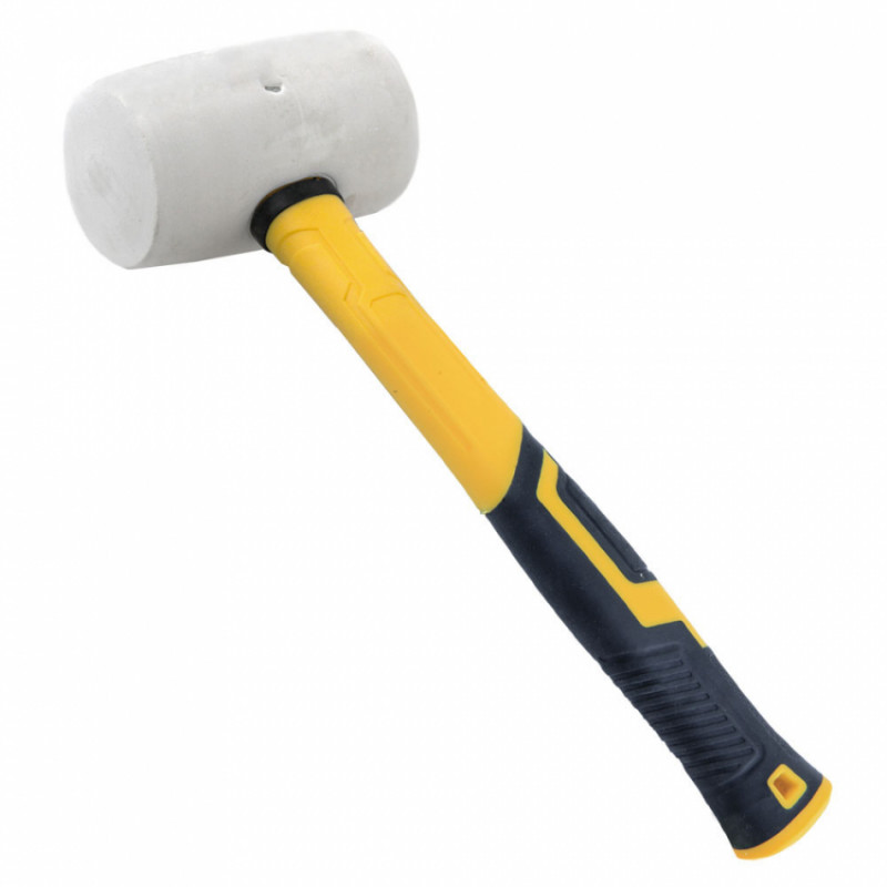 Киянка гумова біла 680г фібергласова рукоятка SIGMA (4317311)-4317311