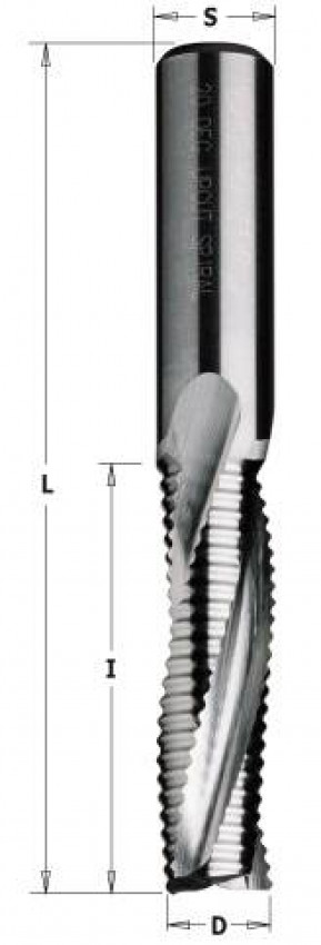 195.100.12 Фреза спіральна D=S=10 I=32 L=80 Z=3 чорнова обробка LH-195.100.12