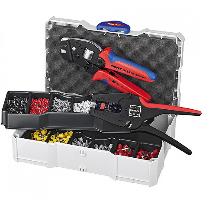 Набір кабельних наконечників для обпресування KNIPEX 97 90 24-97 90 24
