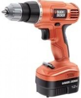 Дриль/гвинтоверт BLACK DECKER, акумуляторна, 12 V, 11.0 Hм, 2 акк NiCd 1.2 А/год, з/в-[articul]