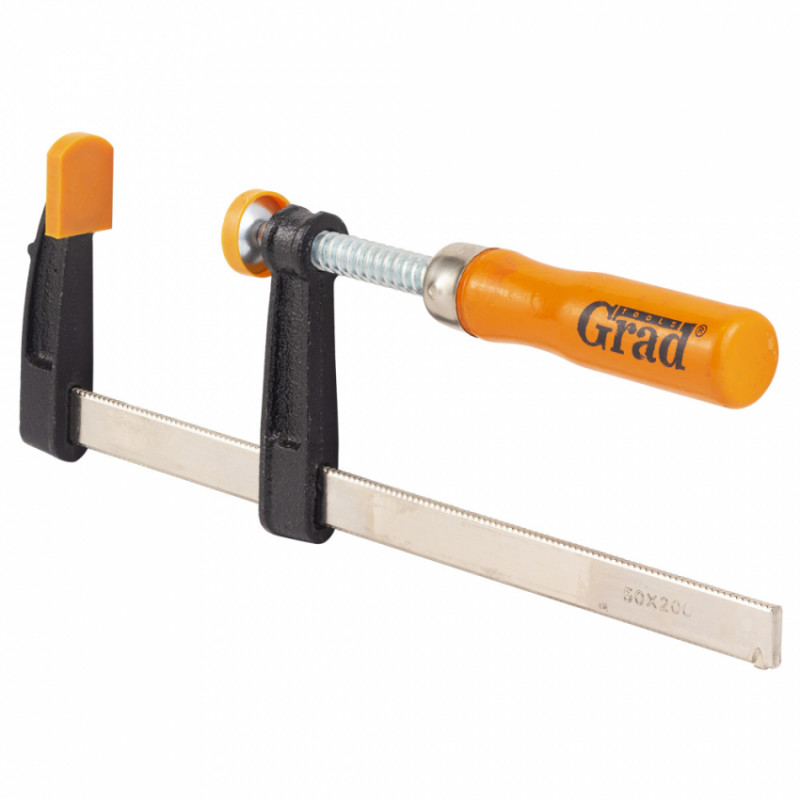 Струбцина столярна тип F 200x50мм Grad (4242625)-4242625