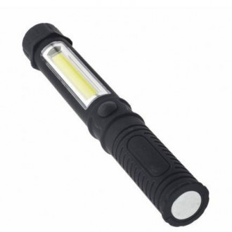 Ліхтарик RIGHT HAUSEN MAGNET 1W 1W COB LED 3*AAA чорний (HN-041270) (300 ящ)-[articul]