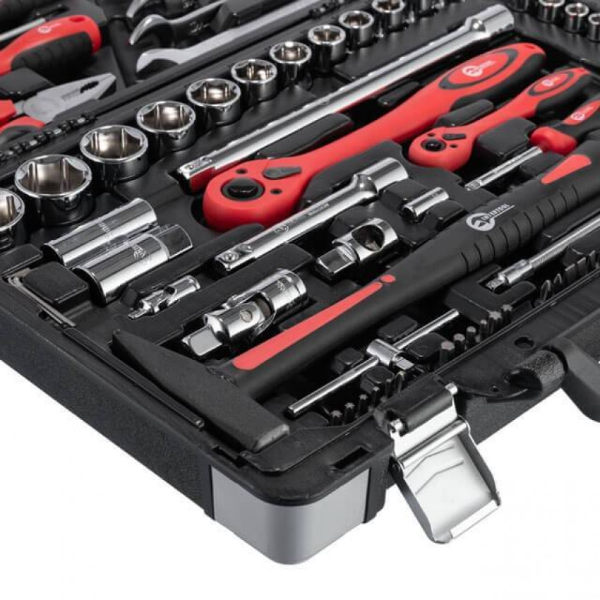 Професійний набір інструментів 1/2", 1/4", 78 од., Cr-V INTERTOOL ET-7078-ET-7078