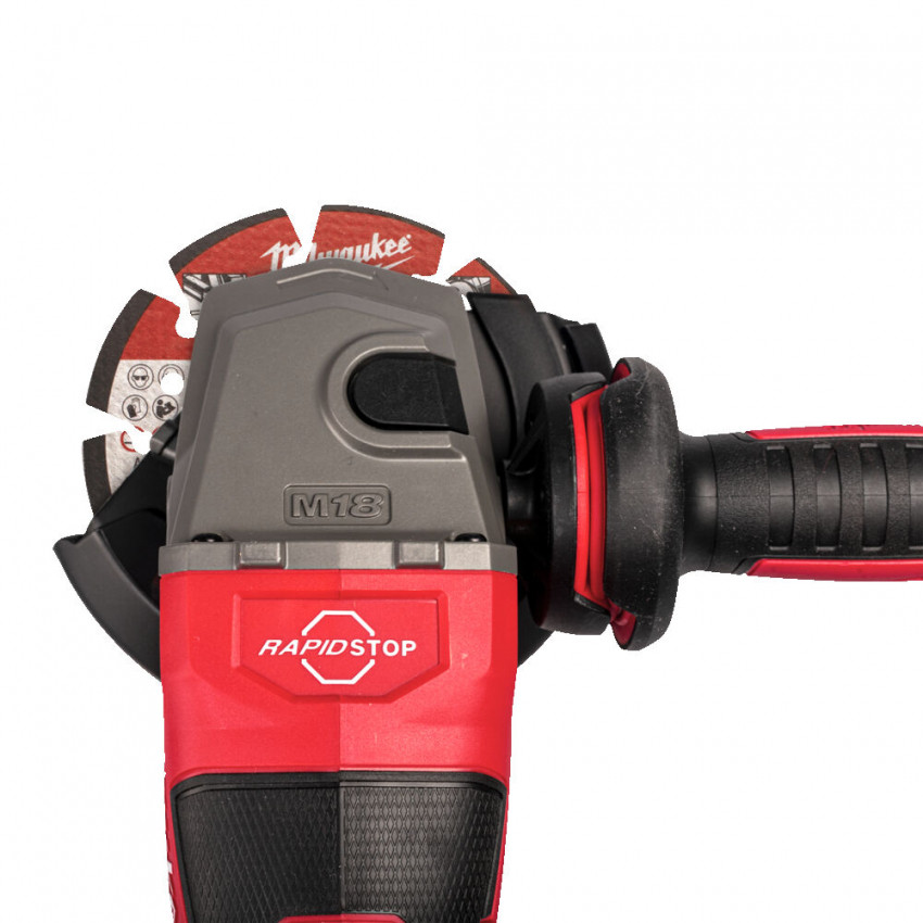 Шліфмашина кутова акумуляторна MILWAUKEE, M18 FHSAG150XB2-0X, Ø150мм (HDкейс)-4933493421