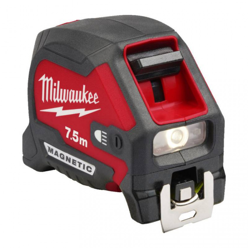 Рулетка MILWAUKEE с подсветкой 7.5 метров LED магнитная-4932492469