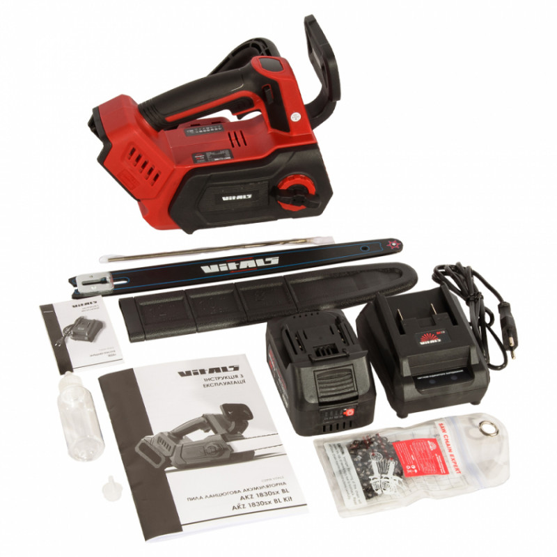 Пила ланцюгова акумуляторна Vitals AKZ 1830sx BL Kit-241130