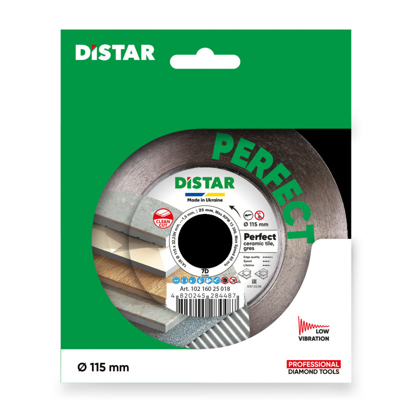 Круг алмазний вiдрiзний 1A1R 115x1,5/0,9x25x22,23H Perfect-10216025018
