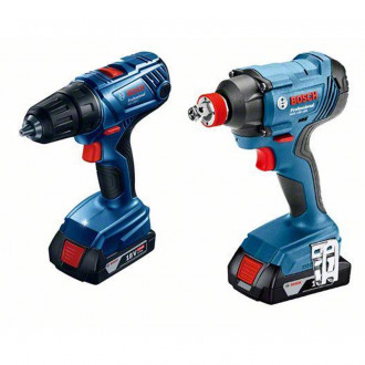 Набір з гайковерту та шуруповерта  2 (GSR 180 LI + GDX 180 LI)-[articul]