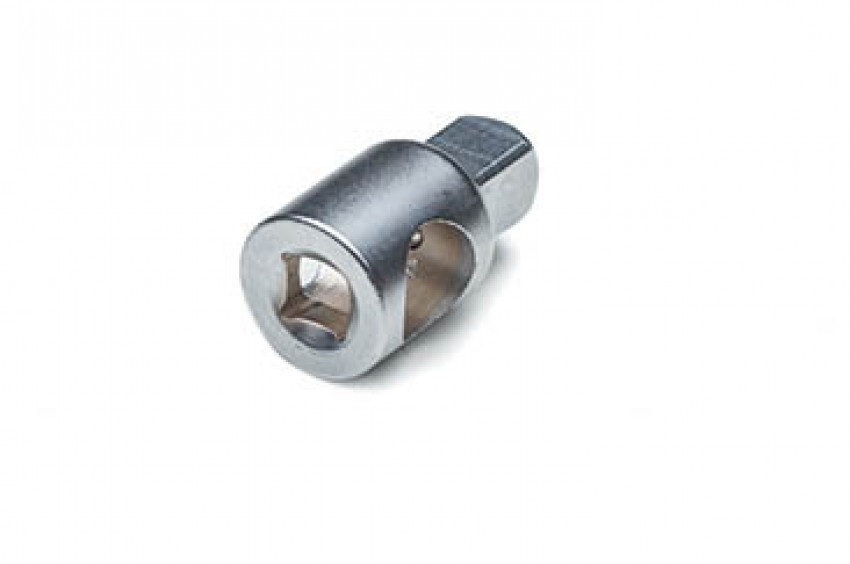 Перехідник CrV 3/8(М) x 1/2(П) з отвором для воротка СИЛА-257103