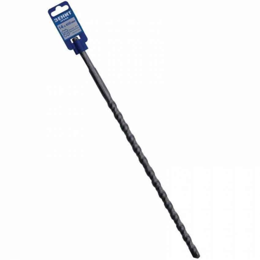 Бур SDS-Plus 14×400 мм, спіраль 4S Зенит Профи-20014400