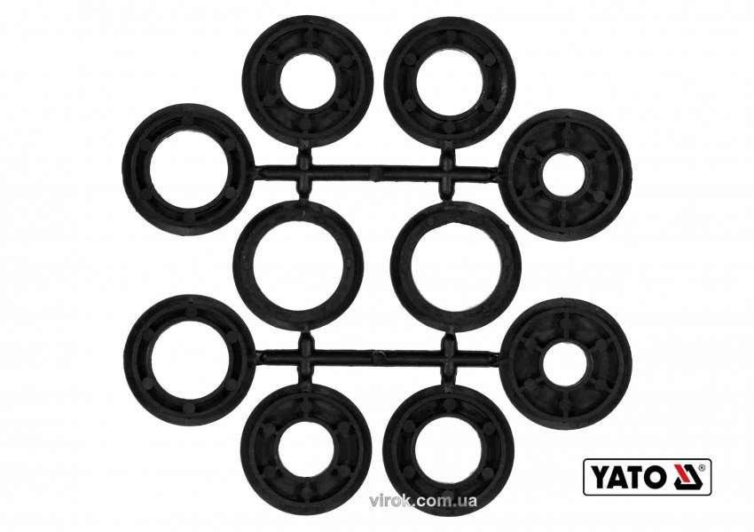 Щітка дискова зачисна з нержавіючої сталі YATO Ø200/32 мм 4500 об/хв-YT-47555