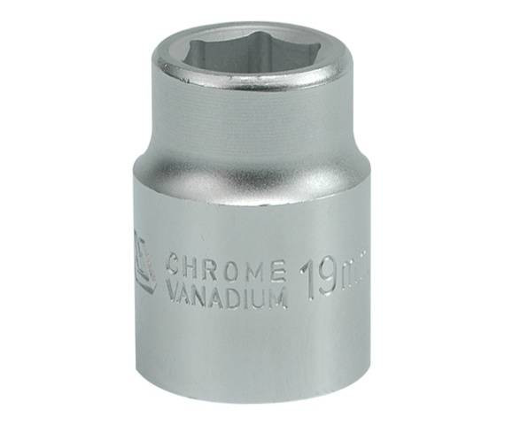 Головка 6-гранна YATO, з квадр. 3/4", М=19 мм, L=50 мм, [12/96]-YT-1301