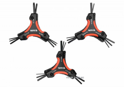 Набір ключів шестигранних YATO: HEX H1.5-H6, TORX T9-T40, 26 шт.-[articul]