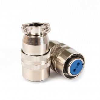 Кабельний роз'єм двополюсний ХS12 K2M (гніздо) Welding Dragon / Роз'ємне з'єднання для зварювальних пальників-[articul]