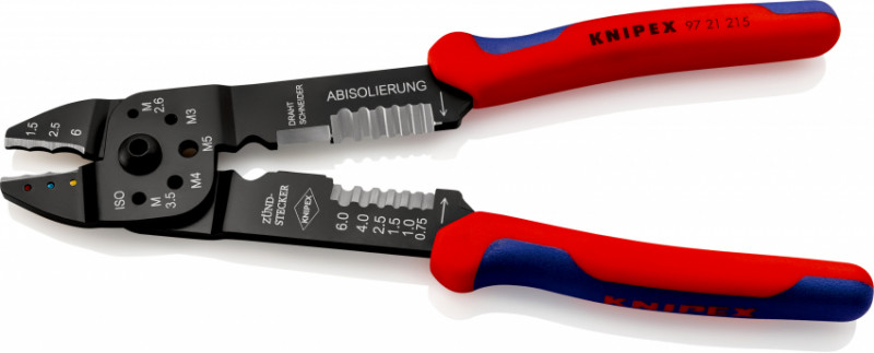 Кліщі зажимні для обпресування KNIPEX 97 21 215 SB-97 21 215 SB