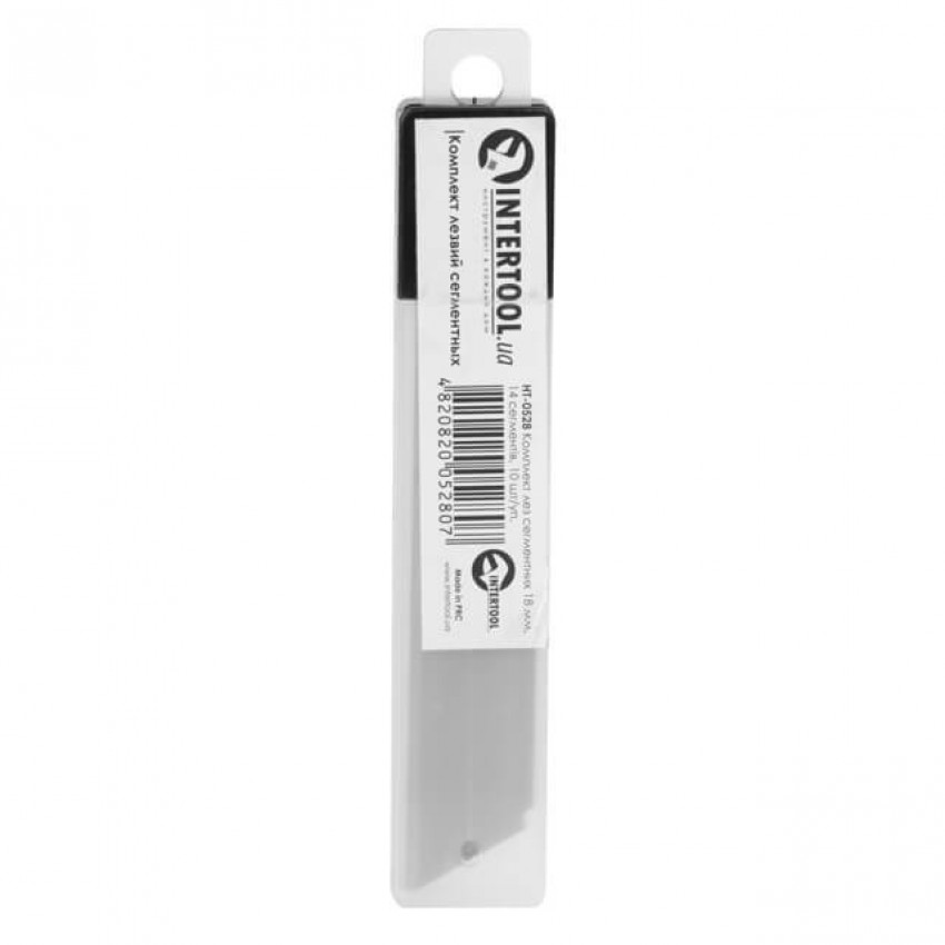 Комплект лез сегментних, 18 мм, 14 сегментів, 10 шт. INTERTOOL HT-0528-HT-0528