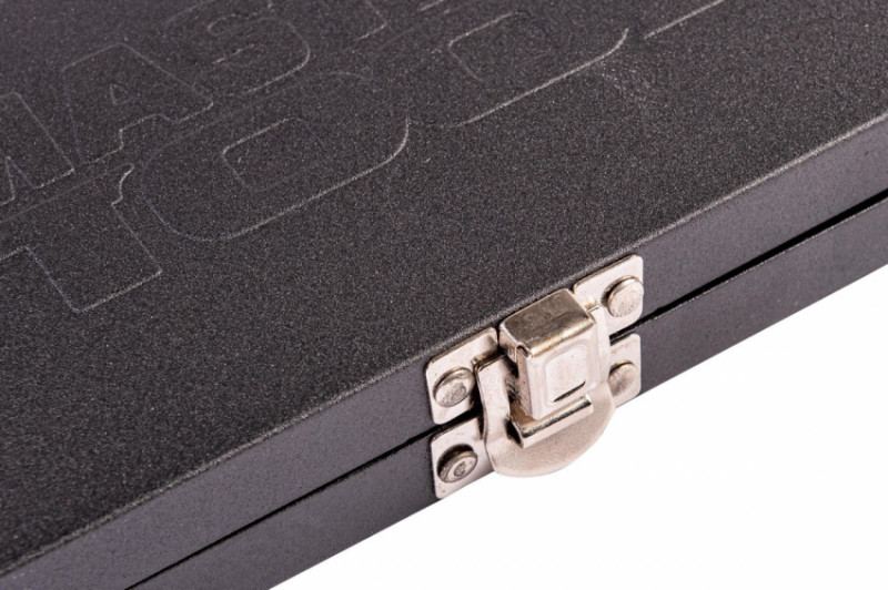 Набір насадок торцевих MASTERTOOL PROFI CrV 1/4" 4-13 мм тріскачка що подовжується 72Т 45 шт металевий кейс 78-2045-78-2045
