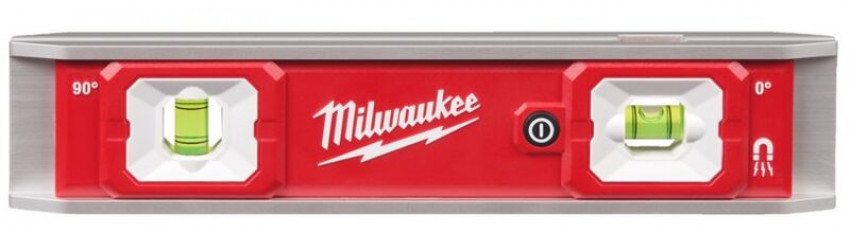 Рівень магнітний Torpedo MILWAUKEE, 23см з LED-підсвіткою-4932498742