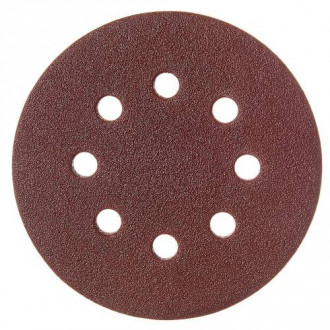 Круг шліфувальний самозачіпний Vitals 125 мм 8 отв з. 100, 5 шт.