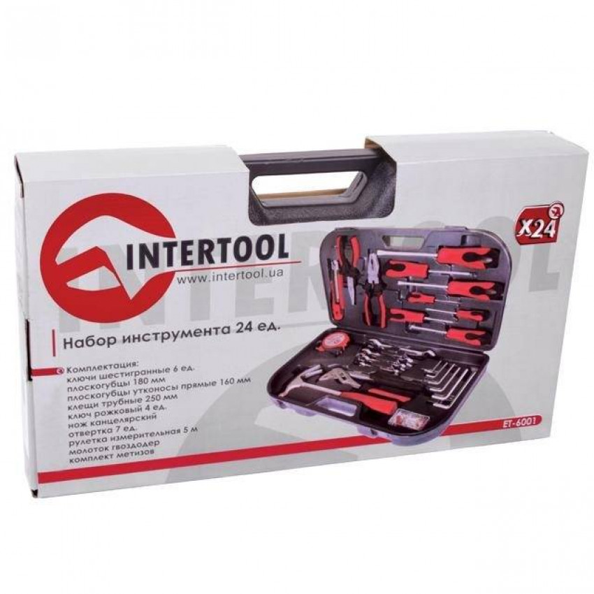 Набір слюсарного інструменту, 24 од. INTERTOOL ET-6001-ET-6001